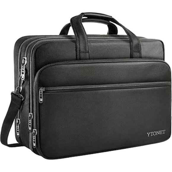 Laptop Bag, Expandable Laptop Briefcases for Men Fits 17.3 Inch Laptop Case - Picture 7 of 7